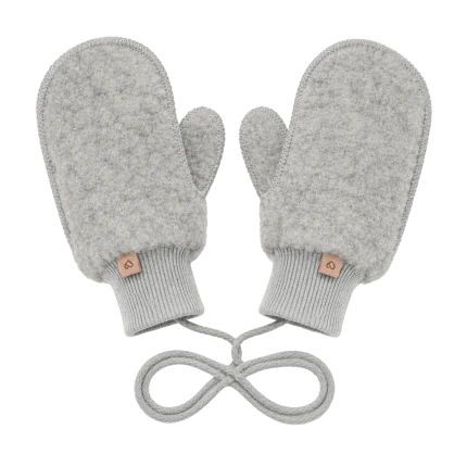 Rękawiczki dziecięce wełniane Nevada - grey / Zaffiro