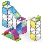 Klocki magnetyczne Rail Racers Max 80 el. / Magna-Tiles