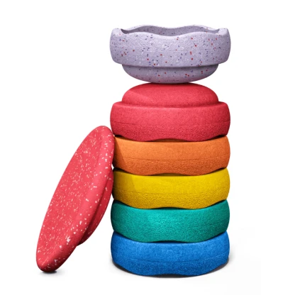 Zestaw do balansowania Stapelstein® Winter Special Rainbow Set - classic, 7el. / Stapelstein®