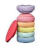 Zestaw do balansowania Stapelstein® Winter Special Rainbow Set - pastel, 7el. / Stapelstein®