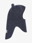 Kominiarka 100% wełny merino z uszkami misia - Ombre Blue Melange / HUTTEliHUT