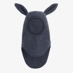 Kominiarka 100% wełny merino z uszkami królika - Ombre Blue Melange / HUTTEliHUT