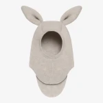 Kominiarka 100% wełny merino z uszkami królika - Camel Melange / HUTTEliHUT