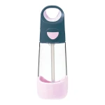 Zestaw Mini Lunchbox + Butelka tritanowa ze słomką 450 ml - Indigo Rose / B.box