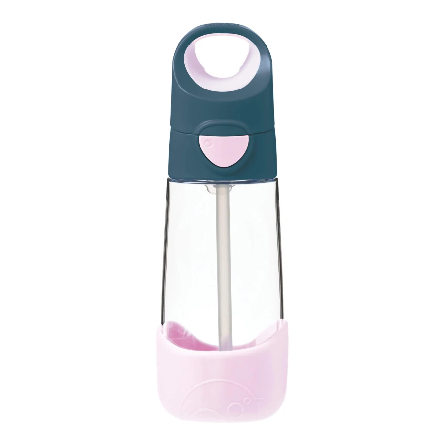 Zestaw Mini Lunchbox + Butelka tritanowa ze słomką 450 ml - Indigo Rose / B.box