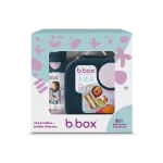 Zestaw Mini Lunchbox + Butelka tritanowa ze słomką 450 ml - Indigo Rose / B.box