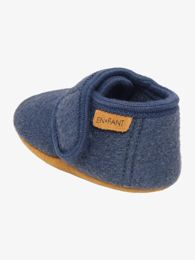 Kapcie dziecięce 100% wełny - Vintage Indigo / En Fant