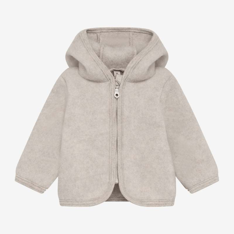 Kurtka 100% wełny merino - Camel Melange / HUTTEliHUT