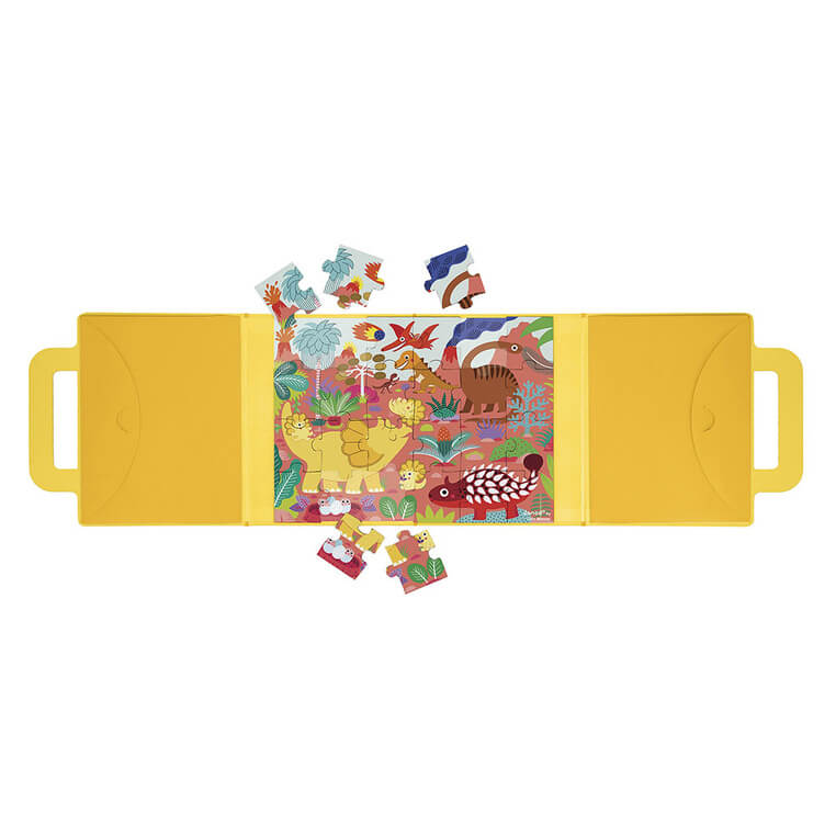 Magnetyczne puzzle Dinozaury Magneti'puzzles 24 el. 3+ / Janod