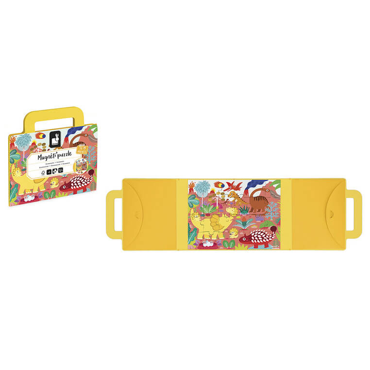 Magnetyczne puzzle Dinozaury Magneti'puzzles 24 el. 3+ / Janod