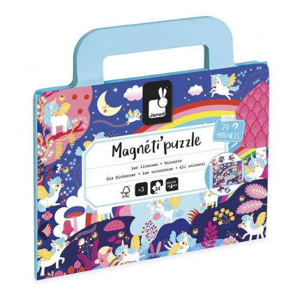 Magnetyczne puzzle Jednorożce Magneti'puzzles 24 el. 3+ / Janod