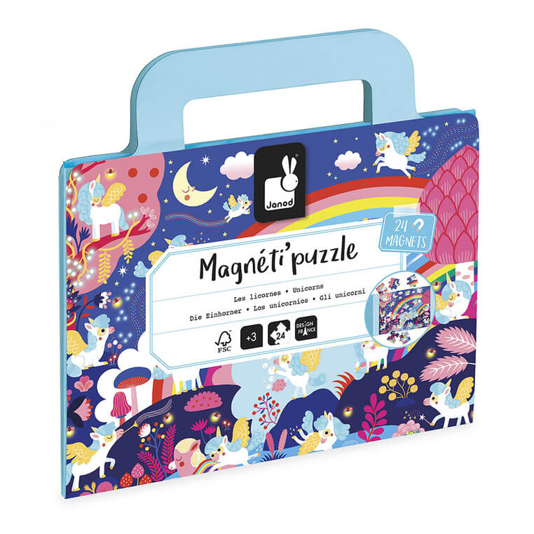 Magnetyczne puzzle Jednorożce Magneti'puzzles 24 el. 3+ / Janod