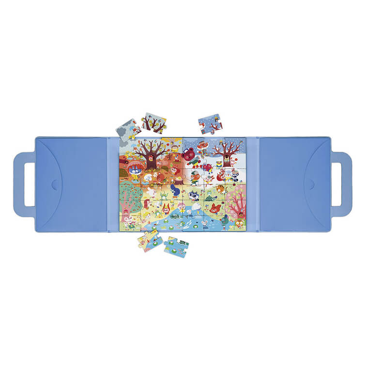 Magnetyczne puzzle 4 pory roku Magneti'puzzles 36 el. 4+ / Janod