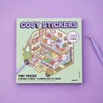 Zestaw kreatywny Scenki do wyklejania z mini naklejkami i pęsetą Cosy stickers - Ciężarówka / Janod