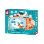 Książeczka z zadaniami Busy Book Dinozaury 3+ / Janod