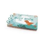 Książeczka z zadaniami Busy Book Dinozaury 3+ / Janod