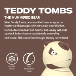 Butelka termiczna ze słomką Maxi Spookie, 660 ml - Mummified Bear / Asobu Halloween