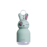 Butelka termiczna ze słomką Mini Spookie, 200 ml - Undead Bunny / Asobu Halloween