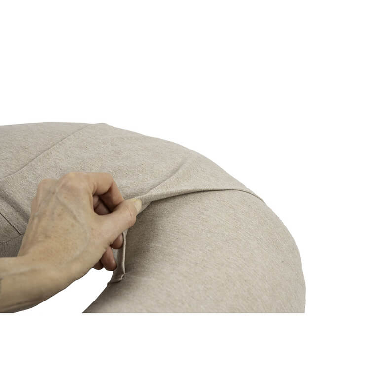 Poduszka z termoforem z pestek lnu 2w1 Little warmy Jersey - Clay / Beaba
