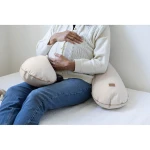 Ergonomiczna poduszka rogal dla kobiet w ciąży i karmiących Big Flopsy™ French - Terry Clay / Beaba