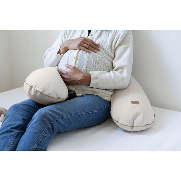 Ergonomiczna poduszka rogal dla kobiet w ciąży i karmiących Big Flopsy™ French - Terry Clay / Beaba