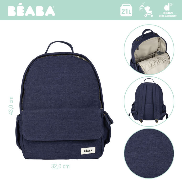 Plecak dla mamy Tokyo Denim / Beaba