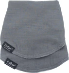 Śliniak bawełniany 3w1 - Grey, 2szt. / KipKep