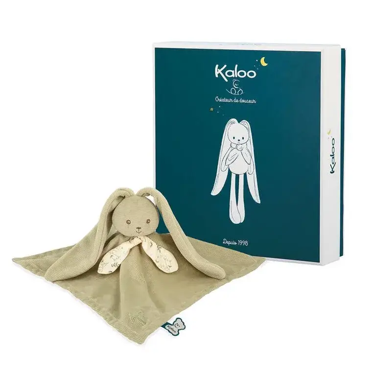 Komforter kwadratowy Królik 30 cm - szałwiowy, kolekcja Lapinoo / Kaloo