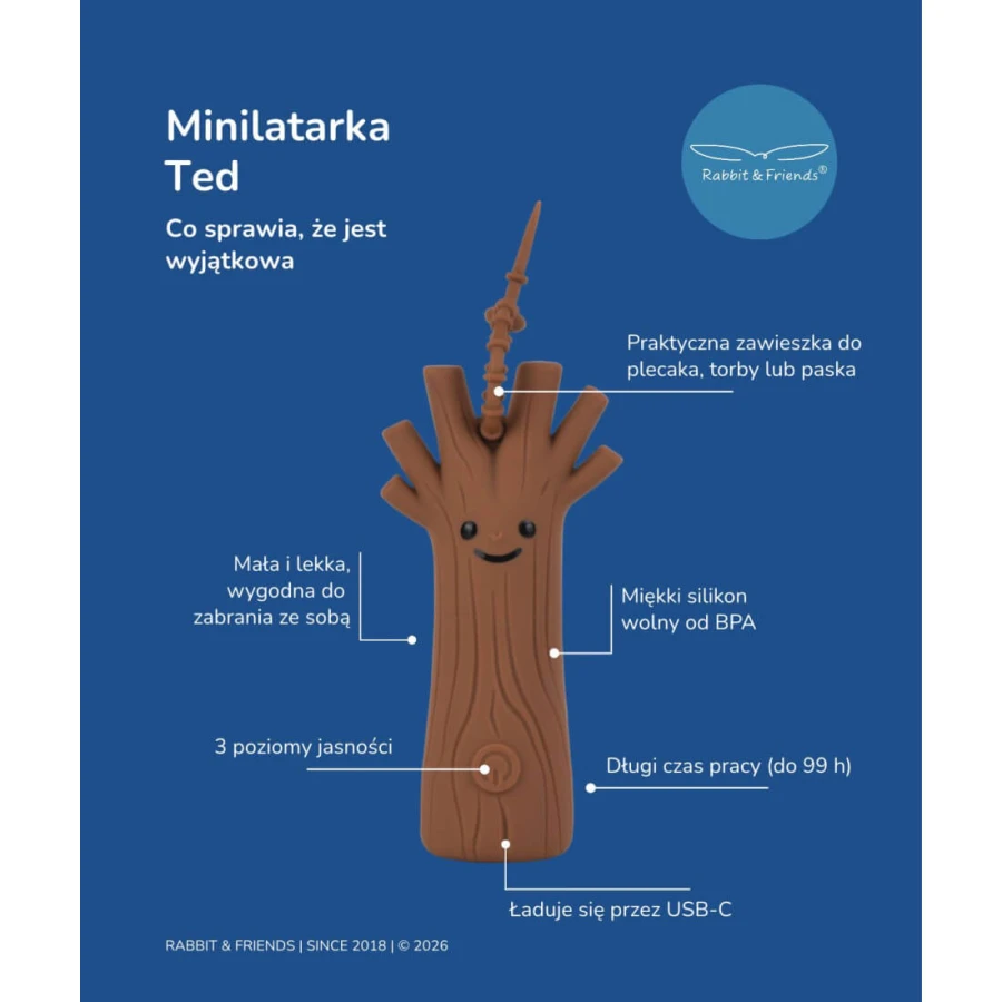 Minilatarka Drzewo TED - seria Forest / Rabbit&Friends
