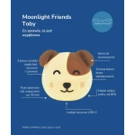 Lampka nocna stojąca Moonlight Friends - Pies TOBY / Rabbit&friends