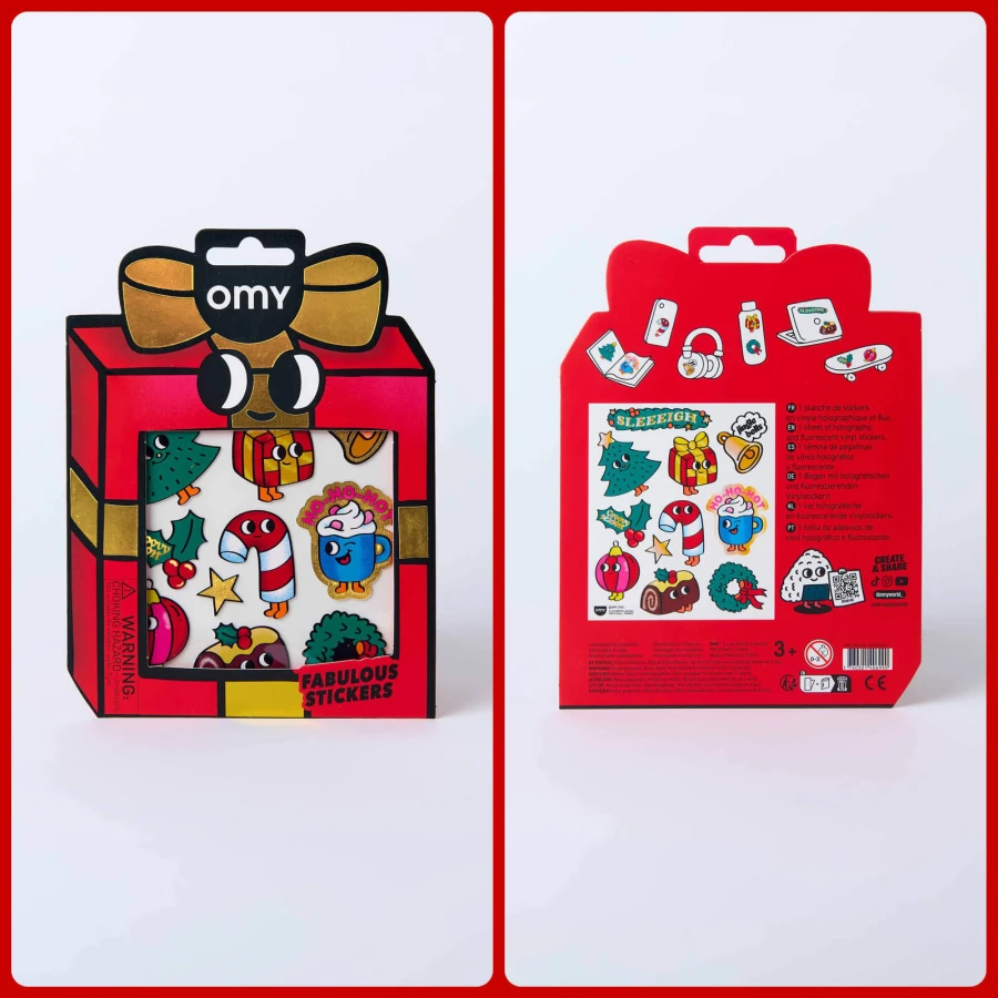 Odlotowe winylowe naklejki - CHRISTMAS / OMY