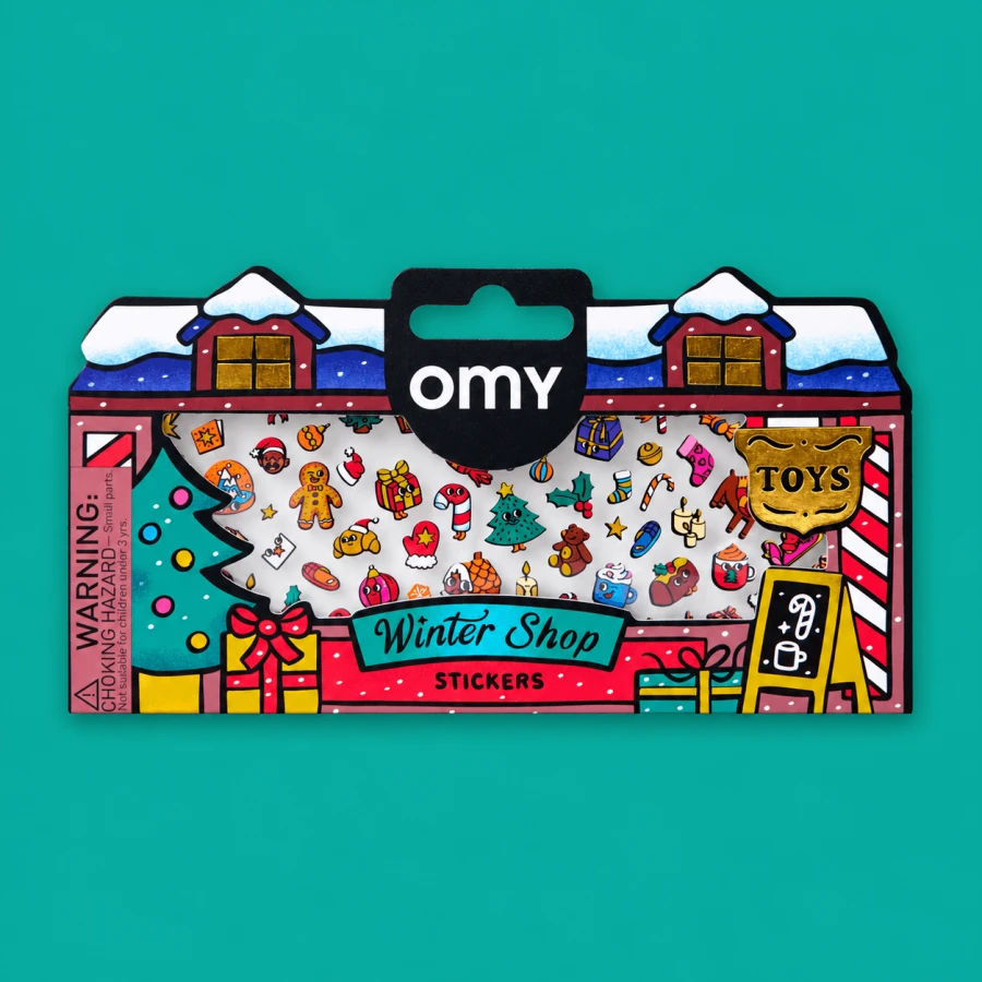 Odlotowe winylowe naklejki - WINTER SHOP / OMY