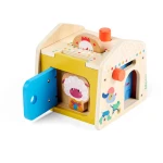 Drewniany domek manipulacyjny Zabawa w chowanego 12m+ / Lilliputiens