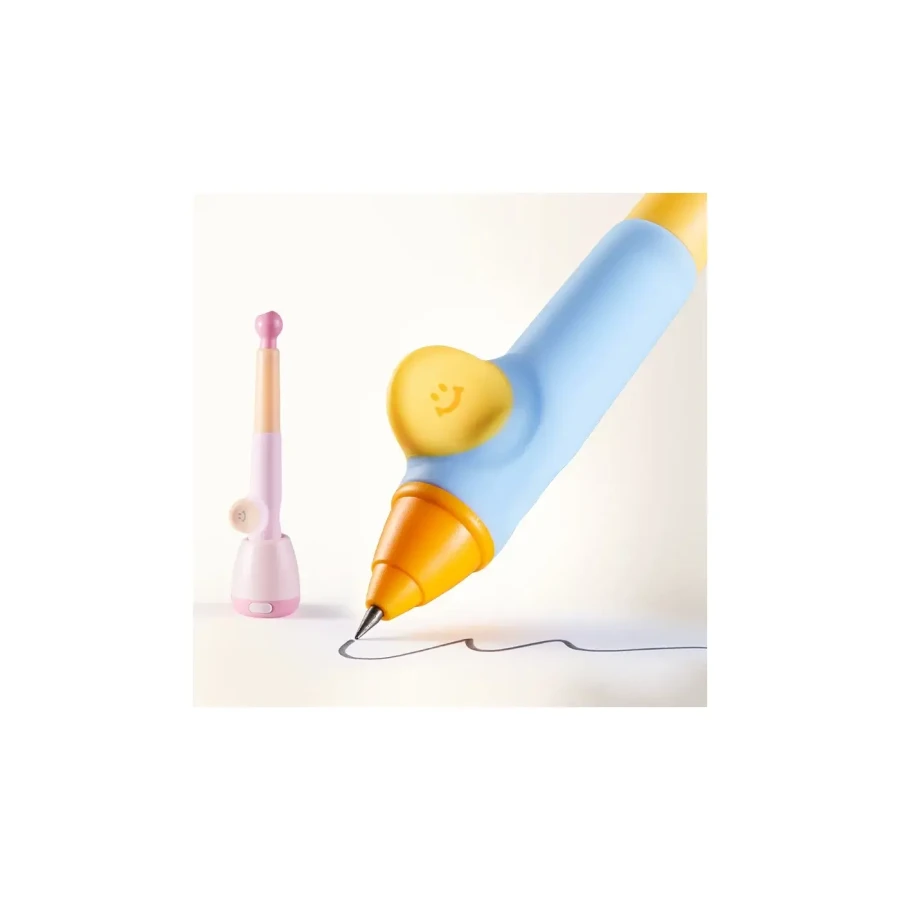 Ołówek Automatyczny WOW Grip 2mm Różowy - ergonomiczny uchwyt, temperówka, wkłady grafitowe 12 szt. HB, gumka, etui / Jarmelo