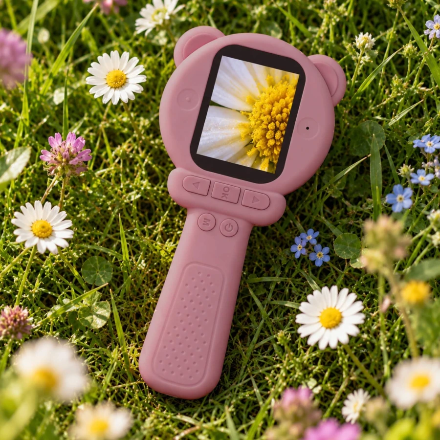 Mikroskop cyfrowy dla dzieci Pink / Zazu 