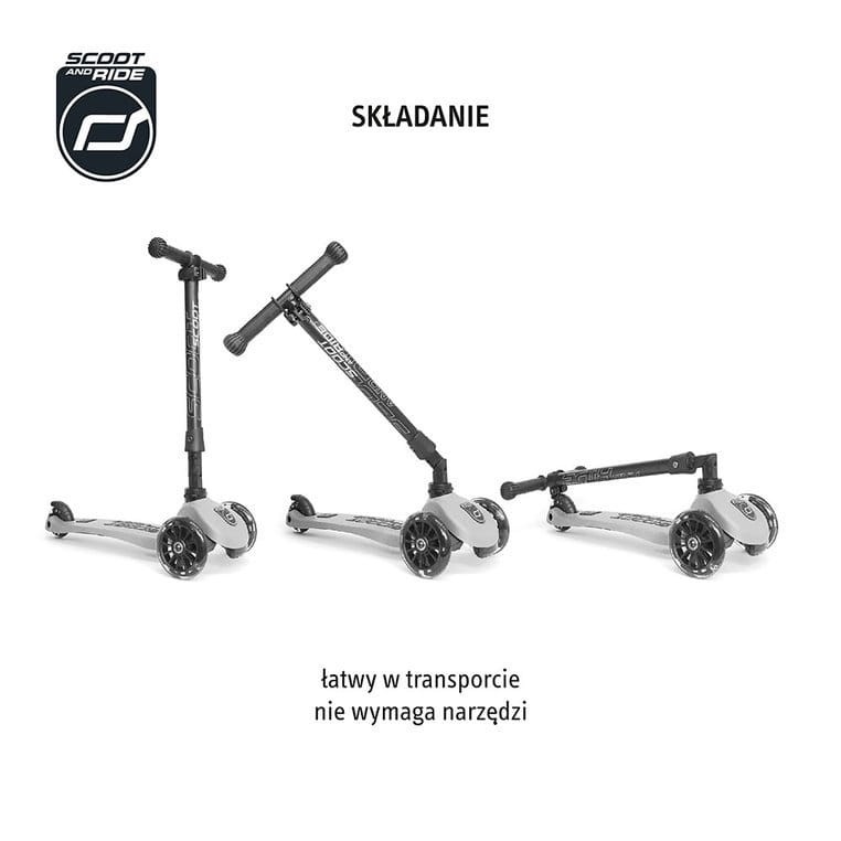 Highwaykick 3 LED Hulajnoga składana ze świecącymi kółkami 3+ Lemon kolekcja Icecream 2020/ Scootandride