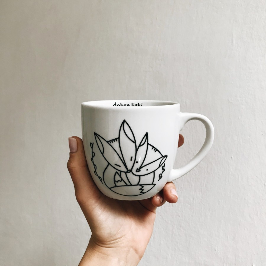 Porcelanowy kubek DOBRE LISKI 300ml / FOR.REST
