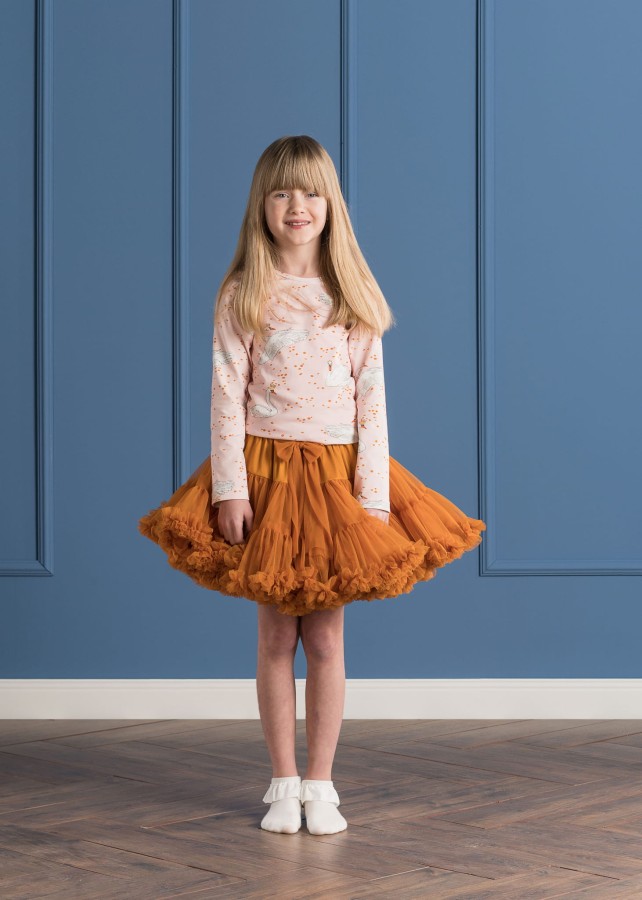 Spódnica Pettiskirt - Karmel RÓŻNE ROZMIARY / Manufaktura Falbanek