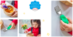 Widelec i łyżka 1-3 lat, ETAP 2 - green / Nanas Manners
