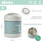 Pojemnik - termos obiadowy ze stali nierdzewnej 300 ml - eucalyptus green / Beaba