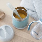 Pojemnik - termos obiadowy ze stali nierdzewnej 300 ml - eucalyptus green / Beaba