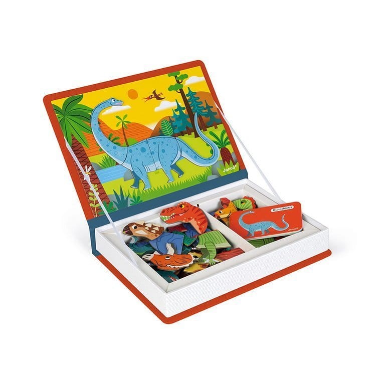 Magnetyczna układanka Dinozaury Magnetibook / Janod