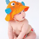 Pieluszka kąpielowa + czapka RYBKA / Zoocchini