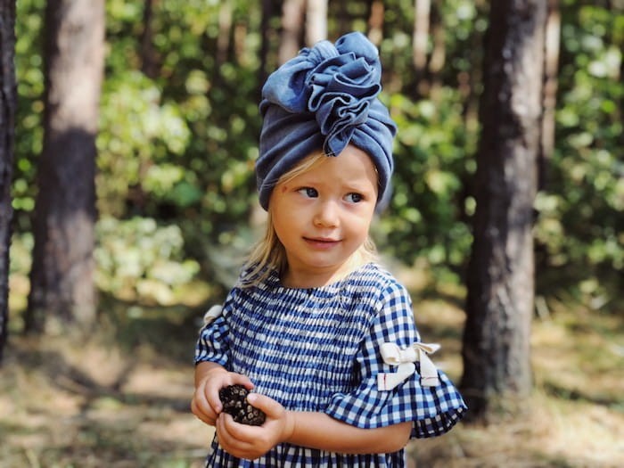 Turban Velvet Dusty Blue RÓŻNE ROZMIARY / Looks by LUKS