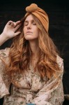Turban No.2 Velvet Golden Ochre RÓŻNE ROZMIARY / Looks by LUKS