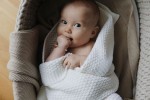 Kocyk ze 100% wełny merino cream - premium collection / My Memi