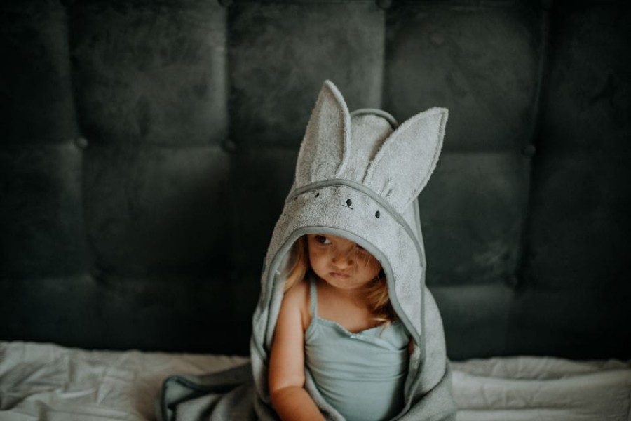 Bambusowy ręcznik light grey - rabbit / My Memi