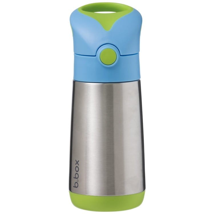 TERMOBUTELKA ZE SŁOMKĄ OCEAN BREEZE 350 ML / b.box