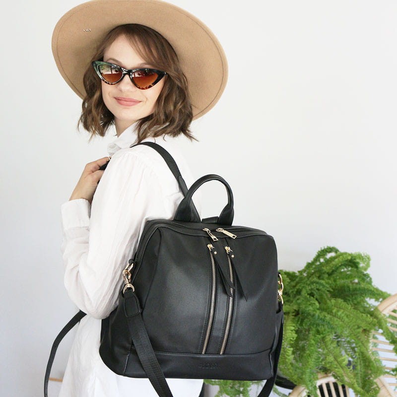 Plecak i torba dla mamy 2w1 MINI black / Joissy