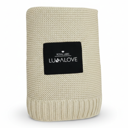 Bambusowy koc 80x100 MILK COFFEE beż / Lullalove